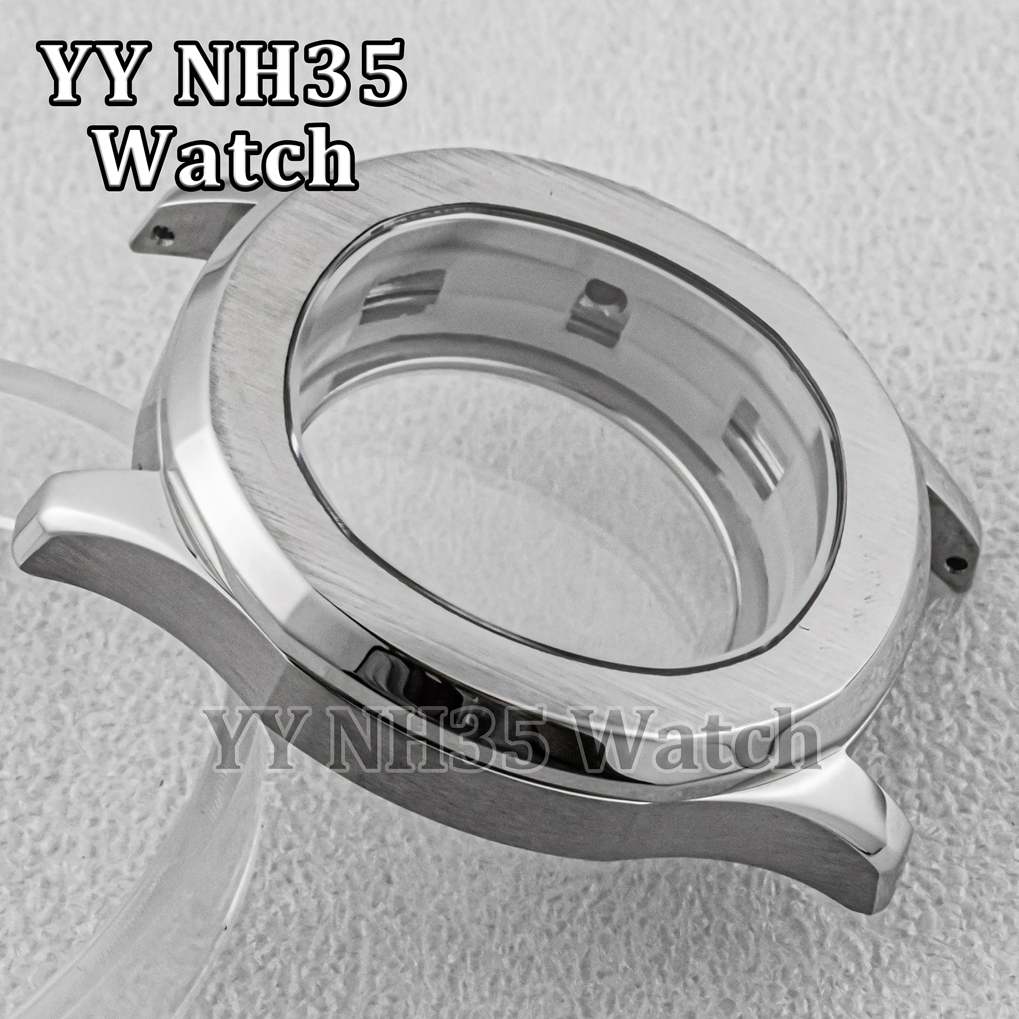 42mm Watch Case NH35 Case for AQUANAUT Nautilus Sapphire Glass 10ATM Waterproof Case fit NH34/NH35/NH36 Automatic Movement