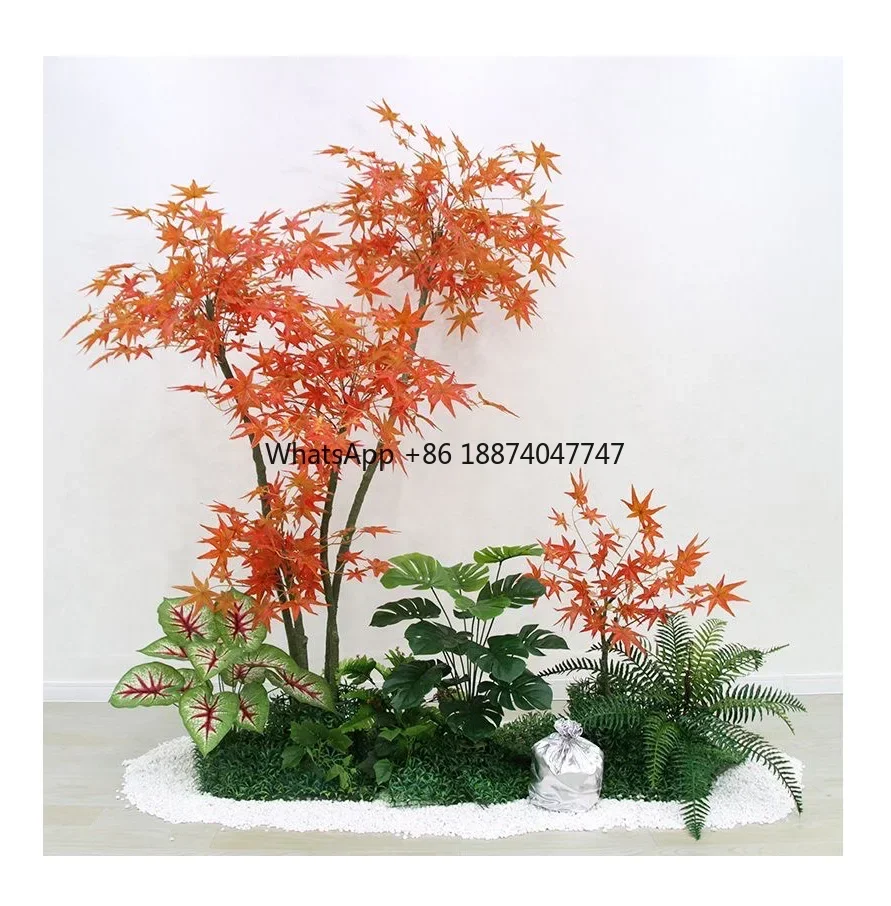 

Simulated green plants Moss artificial tree simulation flower combination landscape large-scale green plant arrangement