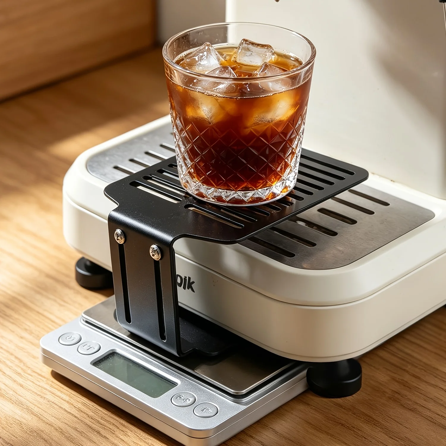 Adjustable Coffee Scale Stand,Espresso Drip Tray Riser, Hollow Drainage Design, Suitable for Most Coffee Scales And Cups