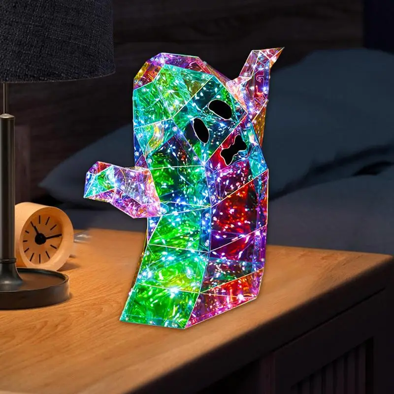 

Prismatic Ghost Light Iridescent Ghost Light For Halloween Multifunctional Decorative Desktop Ornaments For Halloween Decor