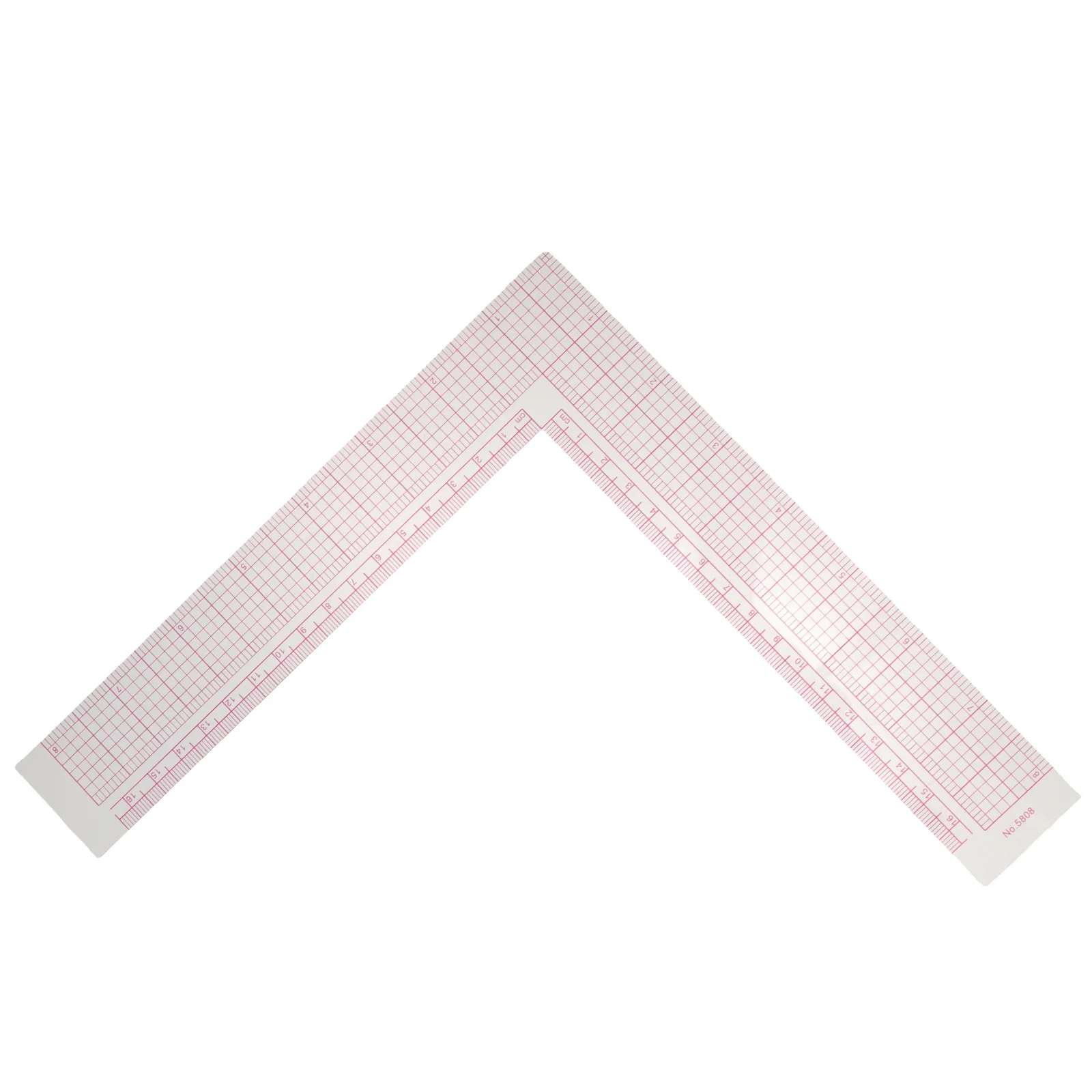 L-shaped Sewing Ruler Rulers for Quilting and Professional Fabric Tailor Craft Tool Measure Clear Tape