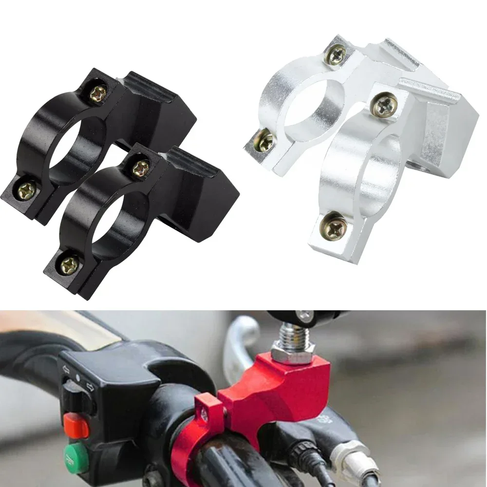 Motorcycle Handlebar Mount Bracket Rearview Mirror Clamp Holder Fit For 22mm 7/8