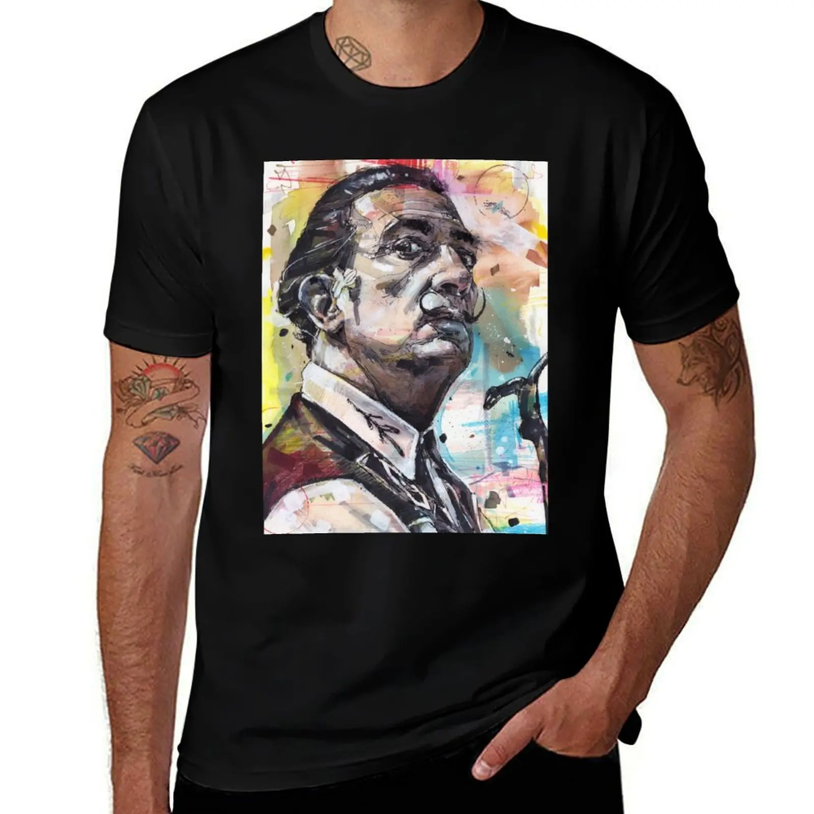 

Salvador Dali painting T-Shirt tshirts personalised plus size tops Blouse Man t-shirt anime shirts men
