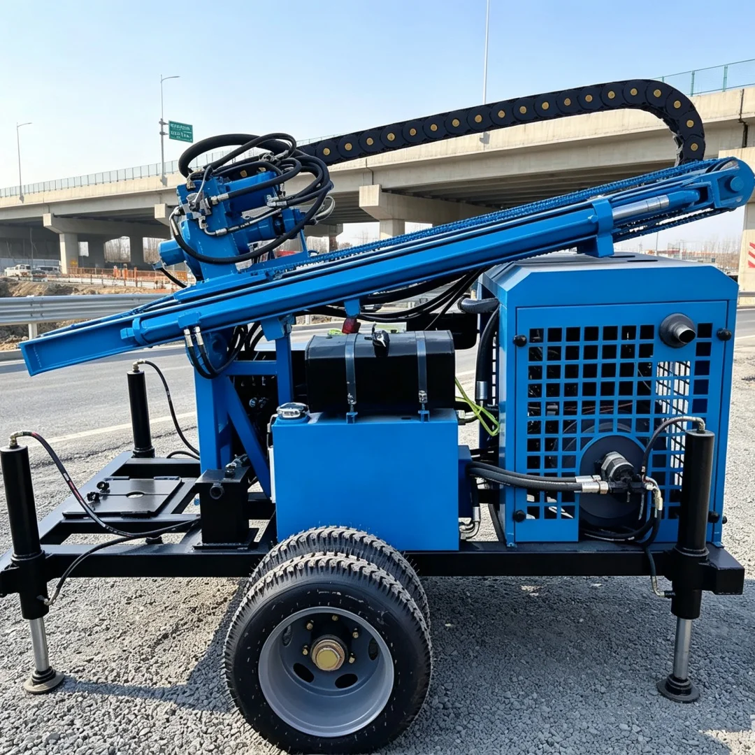 Customized Municipal‑Village Civil Water Well Drilling Rig | Wheel‑Type Diesel Drilling Equipment for Rural Farmland Irrigation