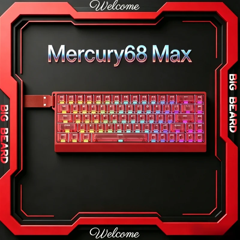 IROK Carotmas Mercury68 Magnetic Switch Mechanical Keyboard 8000Hz Wired Low Delay RT0.004mm Gaming Keyboard