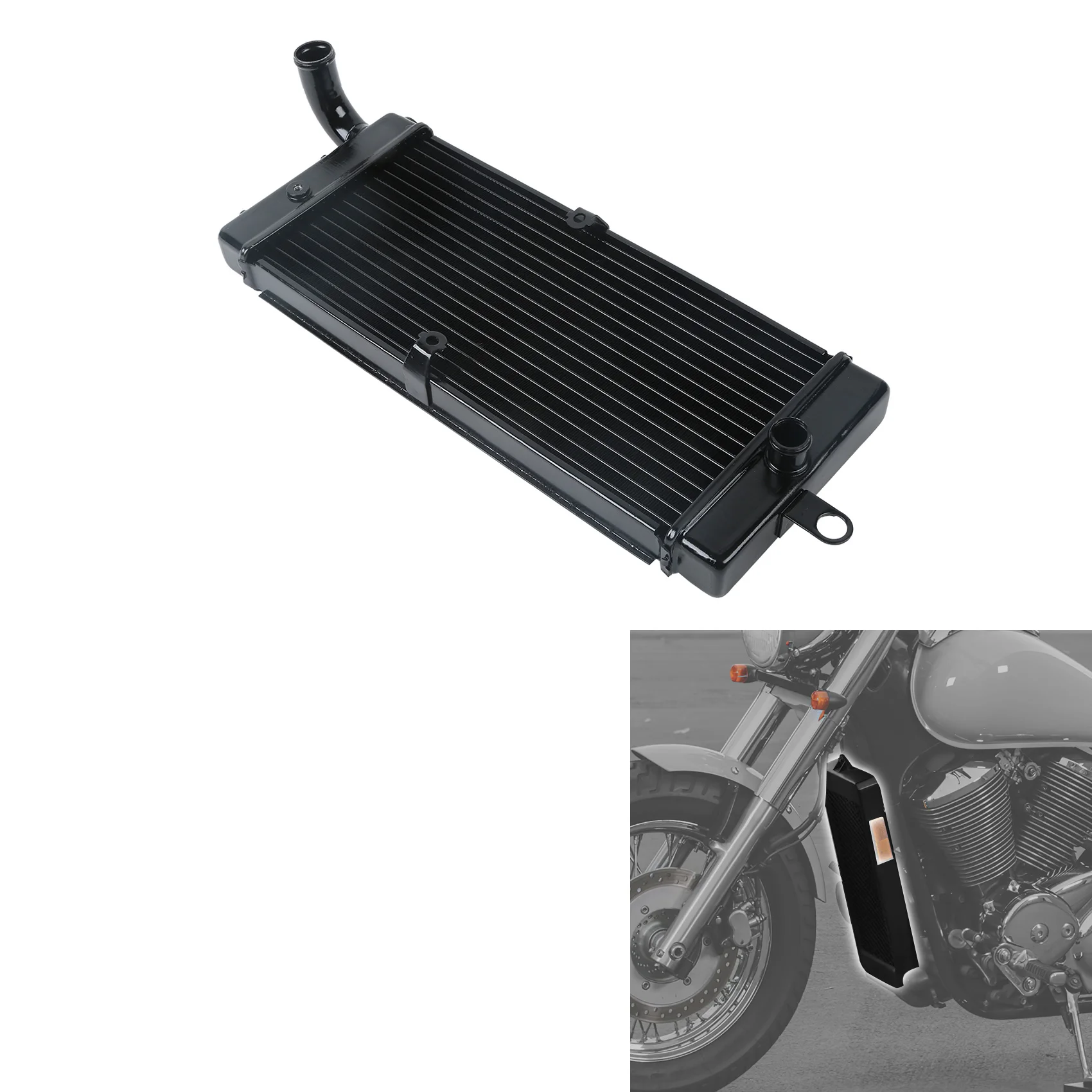 

Replacement Radiator Cooler Fit For Honda Shadow ACE 750 VT750C 1997-2003 02 01