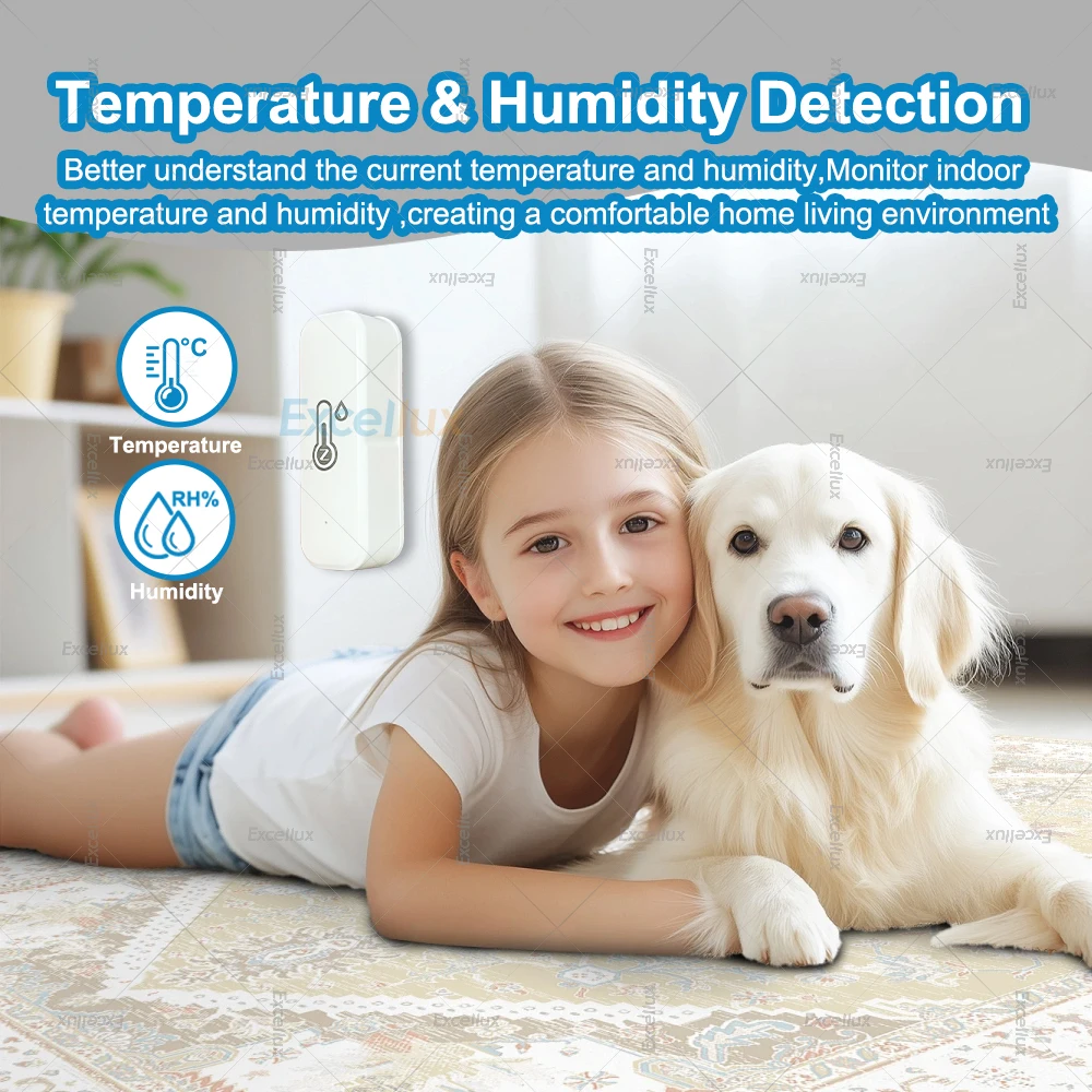 Zigbee Temperature And Humidity Sensor APP Wireless Remote Monitor For Smart Home Automation Works With Gateway Alexa Echo Z2M