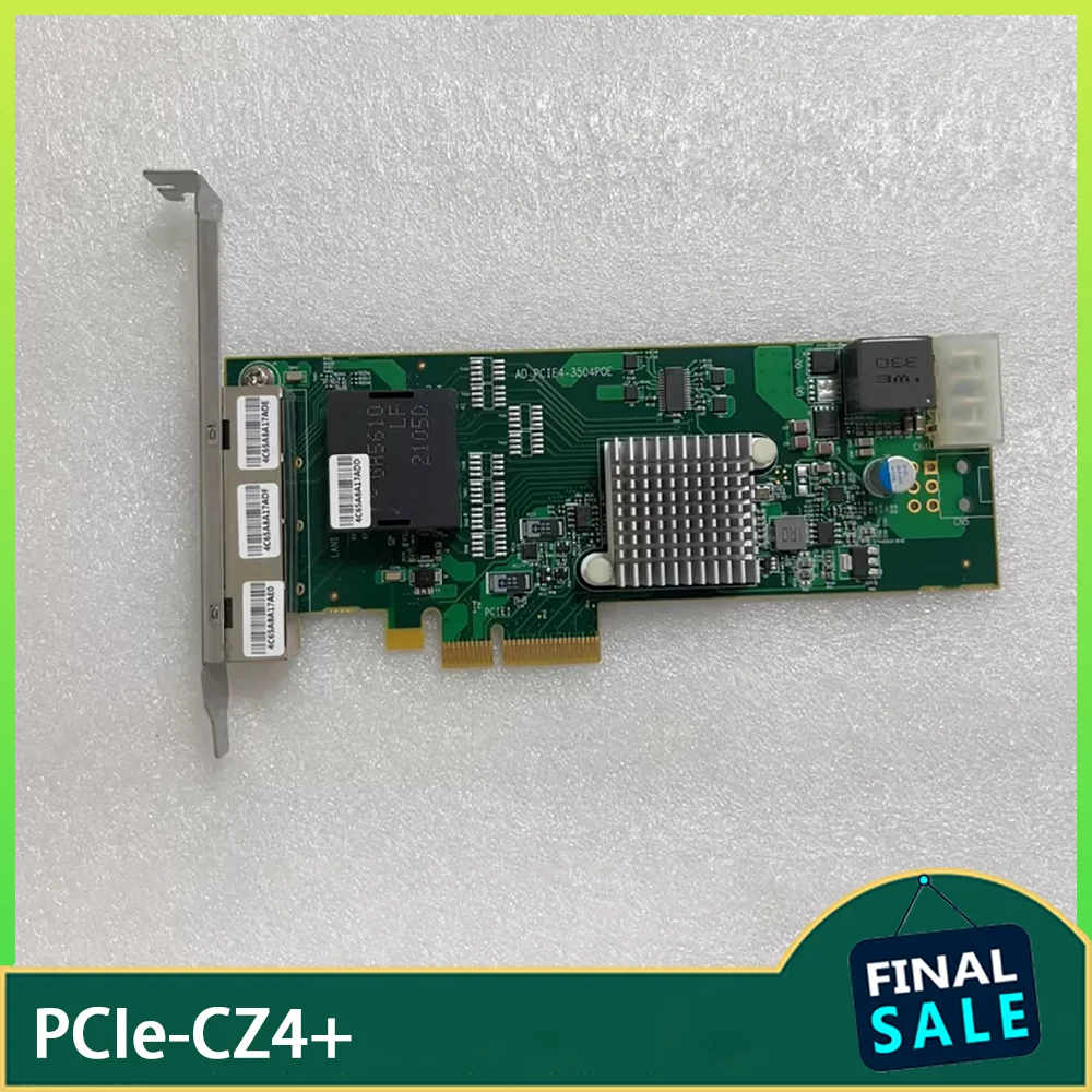 

The four-port gigabit network card supports POE PCI-E interface PCIe-CZ4+