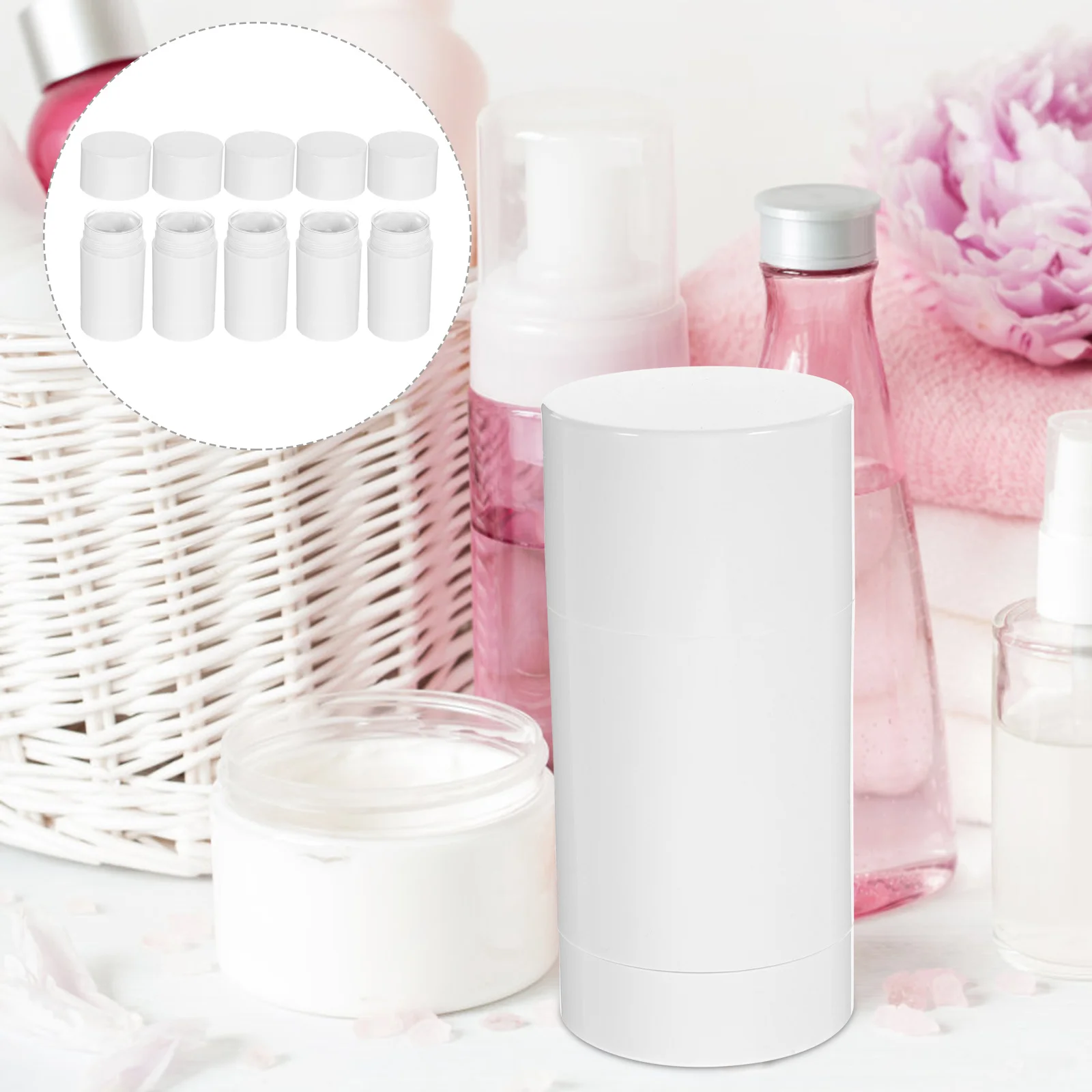 5 قطع من حاويات كريم البلسم، زجاجات بلسم عطر صغيرة قابلة لإعادة الملء، حاملات فرعية محمولة للسفر قابلة للتدوير #2
