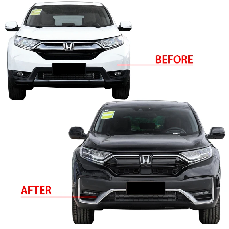 front bumper for honda crv body kit accessories 2016 2017 2018 2019 Upgrade 2020 2021 2022 Headlight parts