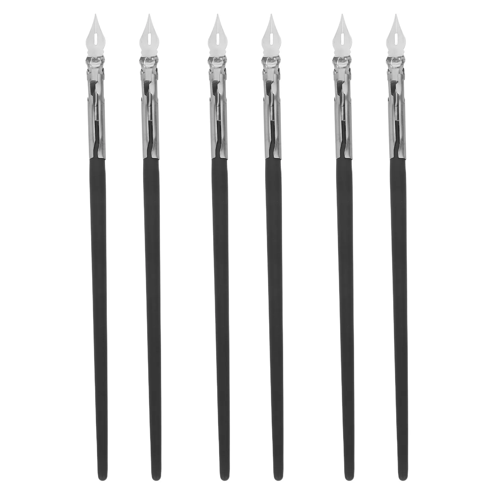

6Pcs Dip Pen Set Elegant Ergonomic Metal Calligraphy Dip Pen for Manga Drawing Sketching Comic Art Signature Writing