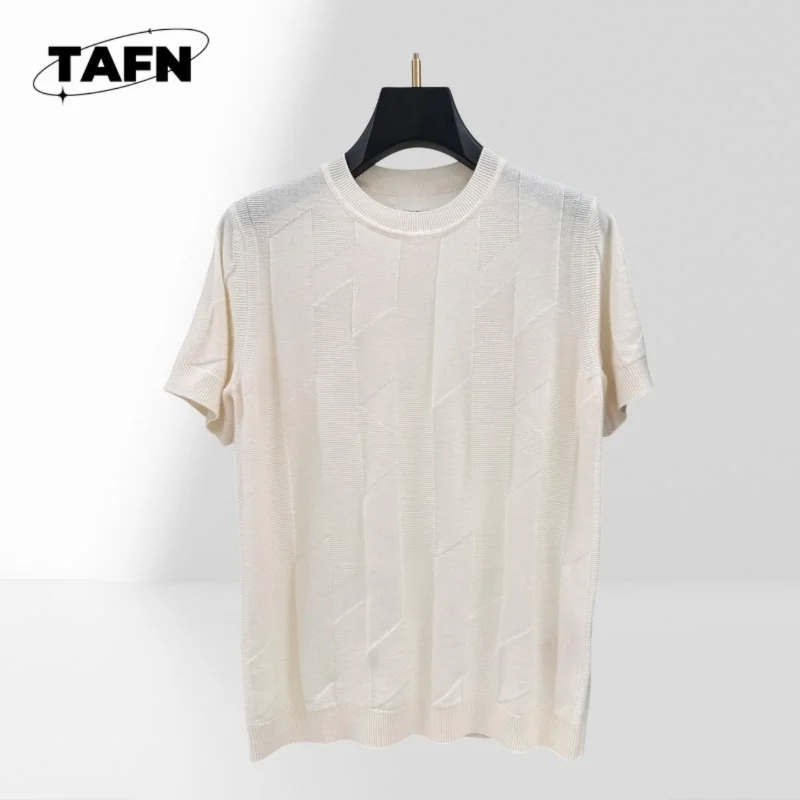 Women European Style T Shirt Soft Fabric Short Sleeve Daily Wear Women Elegant Short Sleeve T Shirt Minimal Office Style BC2507