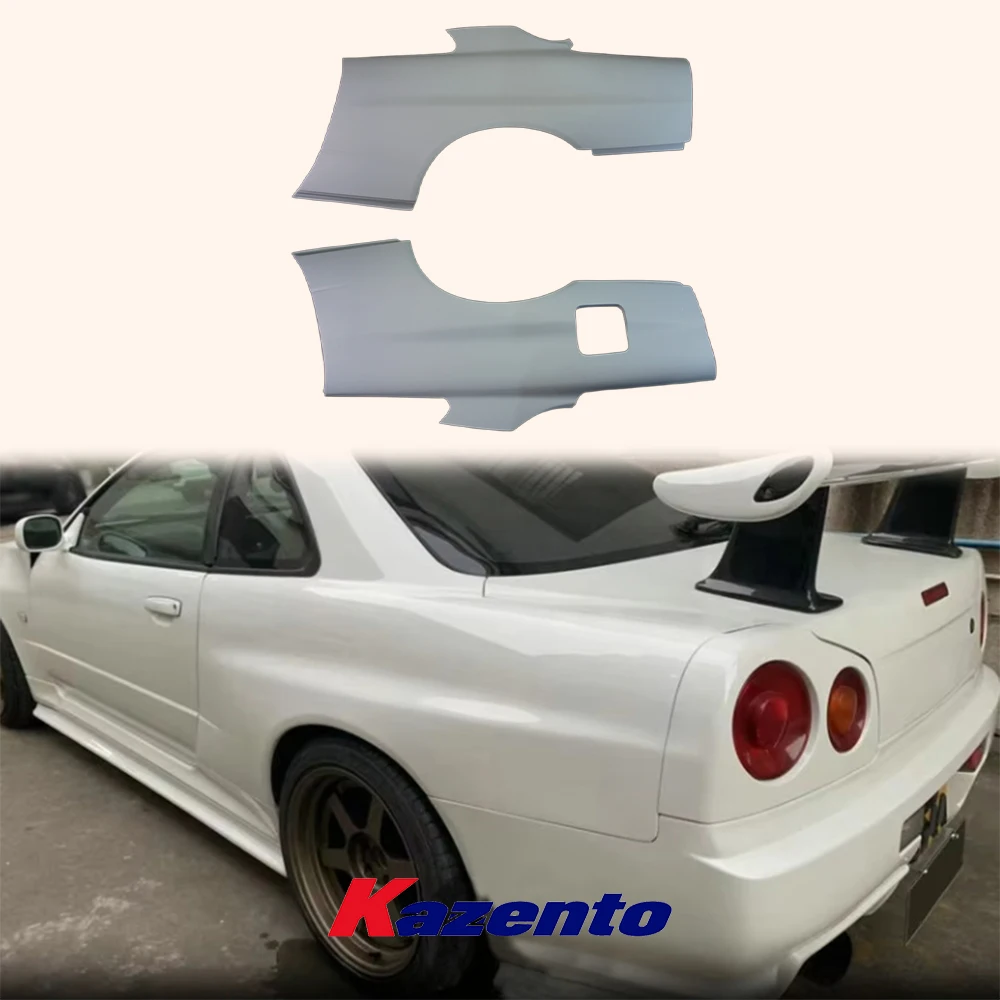 

For Nissan Skyline R34 (GTR only) OE Style Fiberglass FRP Unpaint Rear Fender