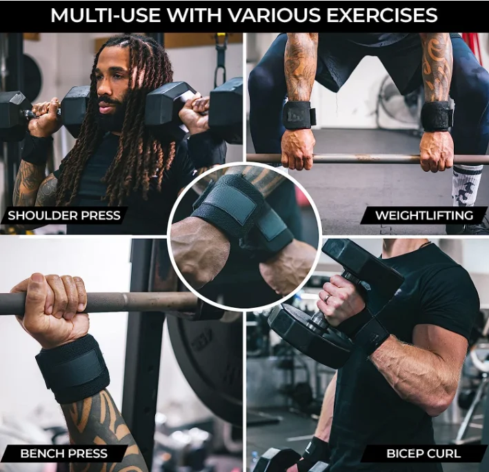 Unisex Sports Wrist Wraps Custom Logo Fitness Wristbands for Weightlifting Workout and Gym Use Hot Sale Fitness Safety Product
