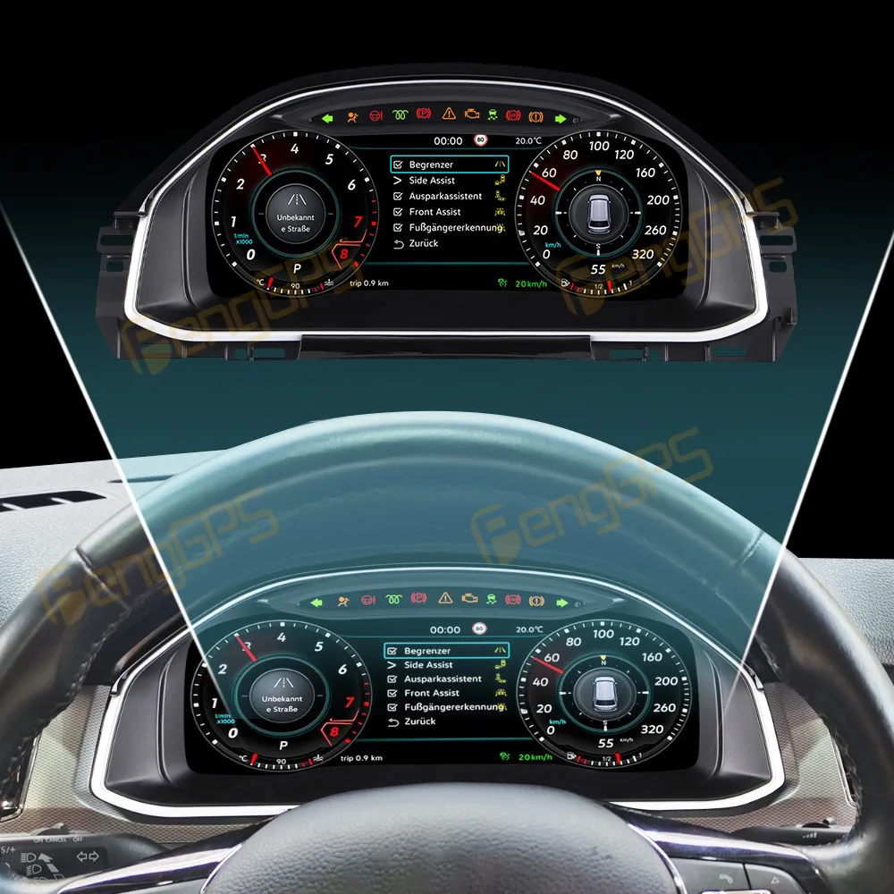 

Car LCD Dashboard For Volkswagen Bora 2016-2018 Digital Cluster Instrument Panel Cockpit Multifunctional Speedometer