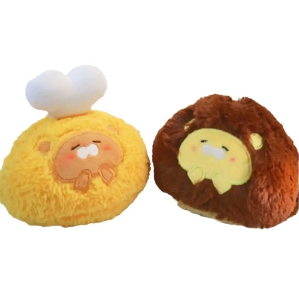 การ์ตูน Chestnut Plush พวงกุญแจ Chestnut ข้าว Ball Drumsticks ตุ๊กตาจี้หมีสีน้ําตาลอ่อนสัตว์หมีตุ๊กตาของเล่น