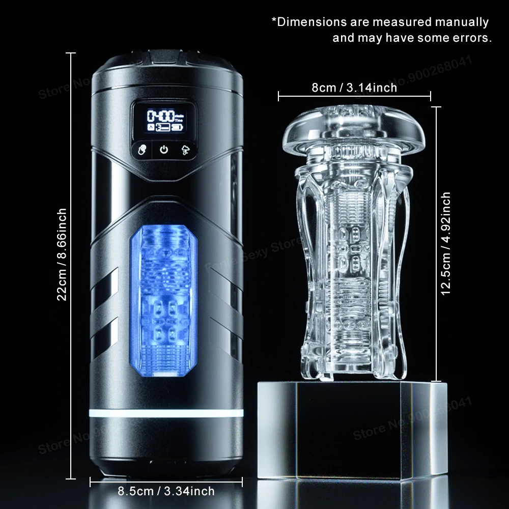 Automatic Heated Masturbation Cup for Men Sucking Pocket Pussy Adult Sex Toy Blowjob Machine Vagina Stroker Male Masturbators