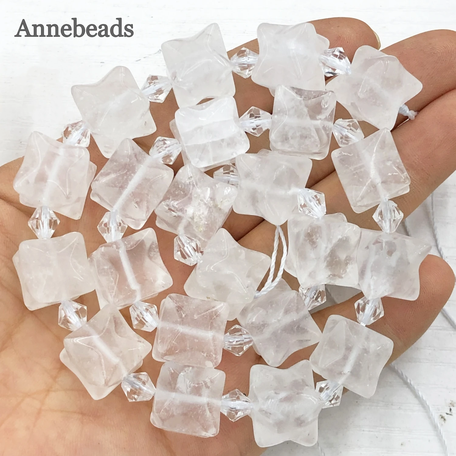 12-13mm Natuurlijke Kubusvorm Frosted Wit Kwarts Kristal Losse Bladgroen Vierkante Kralen Voor Sieraden Maken Diy Armband Accessorise