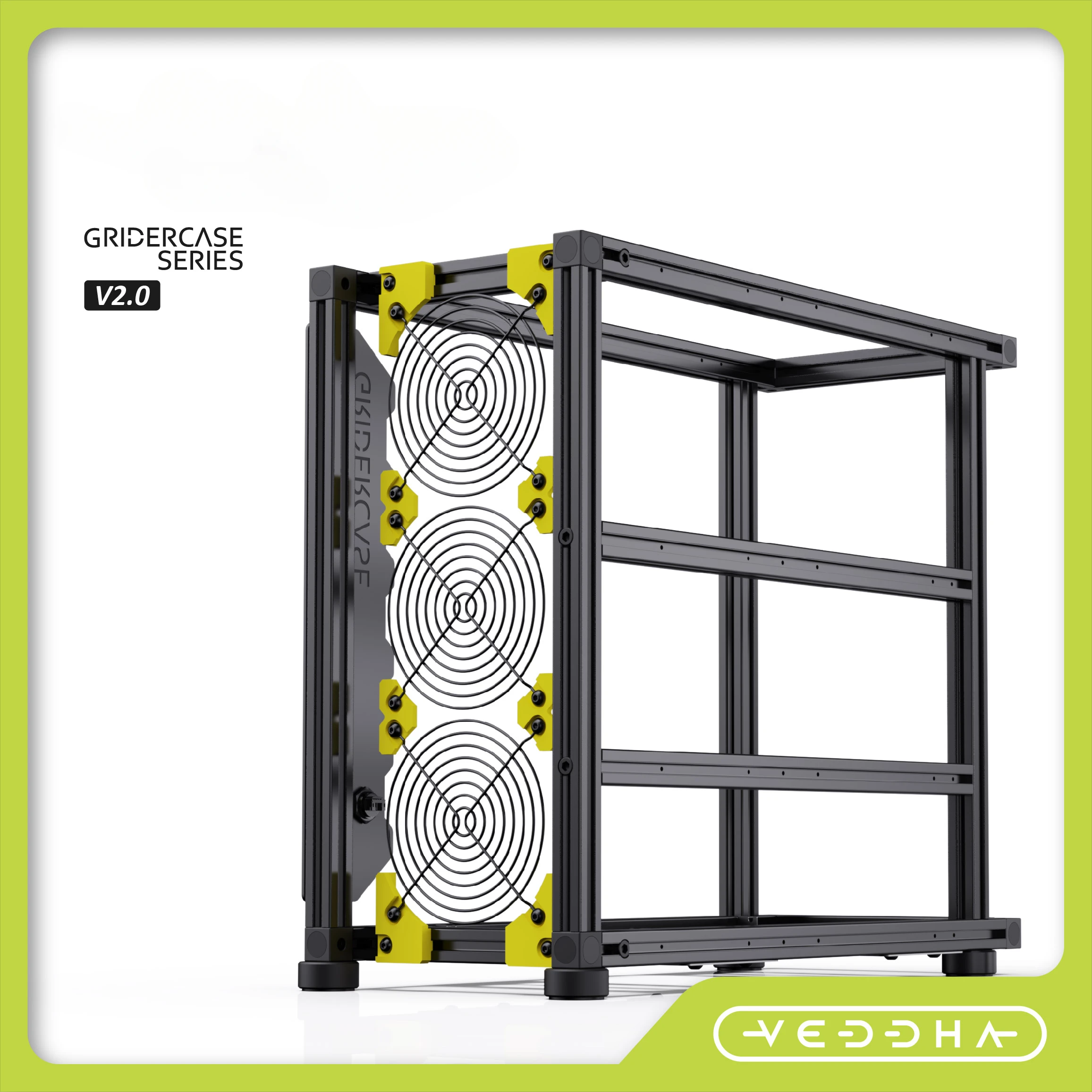 

Open Chassis Rack Personalized ITX Desktop Water-cooled MATX Aluminum Alloy Creative EATX Large Board Vertical