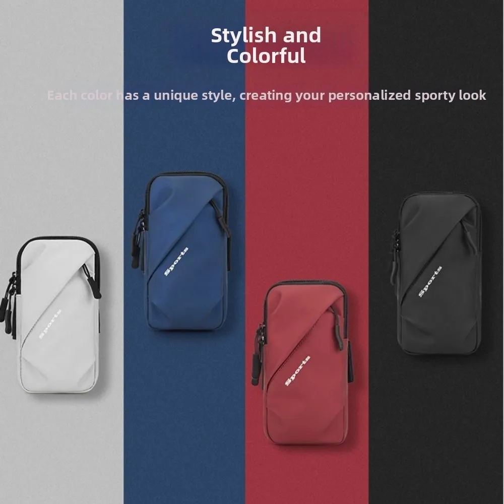 Mesh Breathable Arm Phone Bag Double Layers Waterproof Running Phone Bag Dustproof Reflective Sports Arm Bag Universal