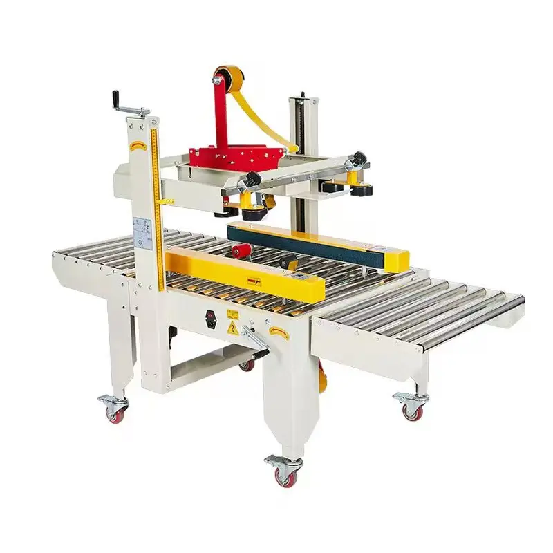 

Customizable Automatic Top Bottom Tape Sealer for Corrugated Boxes/Cartons Case Packaging Machine with Gear Components Apparel