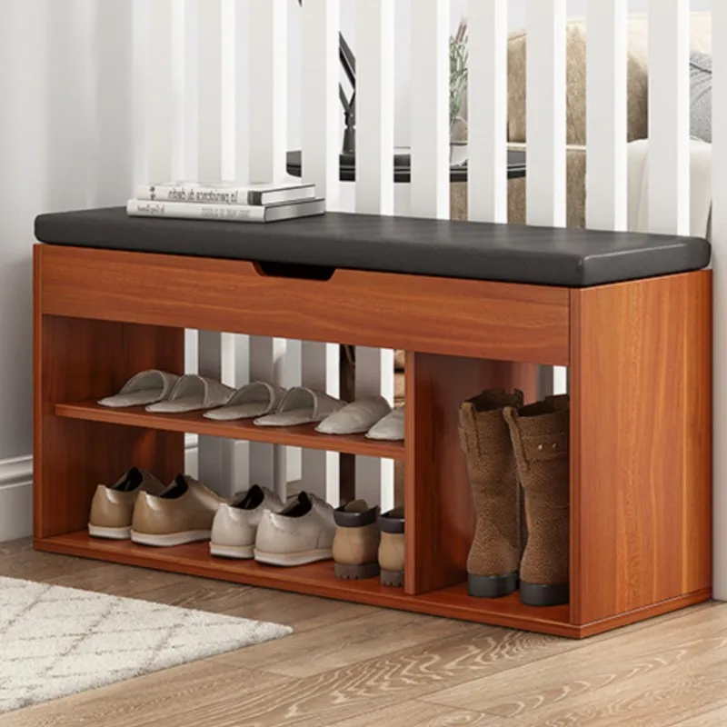 Portable Shoe Rack Seatable Cabinets Entrance Storage Bench Integrated Shoes Cabinets Organizer Household Living Room Furniture