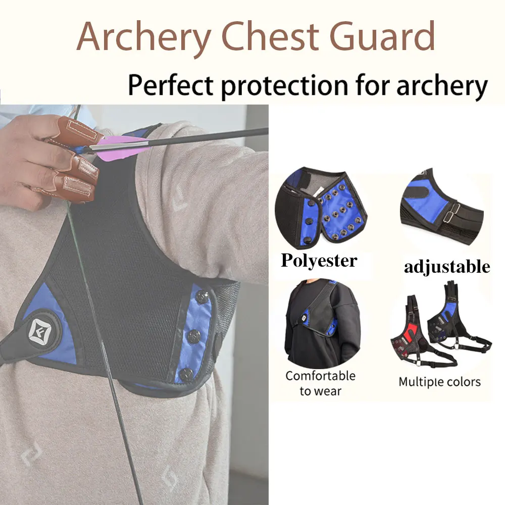 Protection de poitrine réglable droite gauche pour tir à l'arc, 1 pièce, tissu d'arc classique traditionnel Durable, accessoires de tir et de chasse
