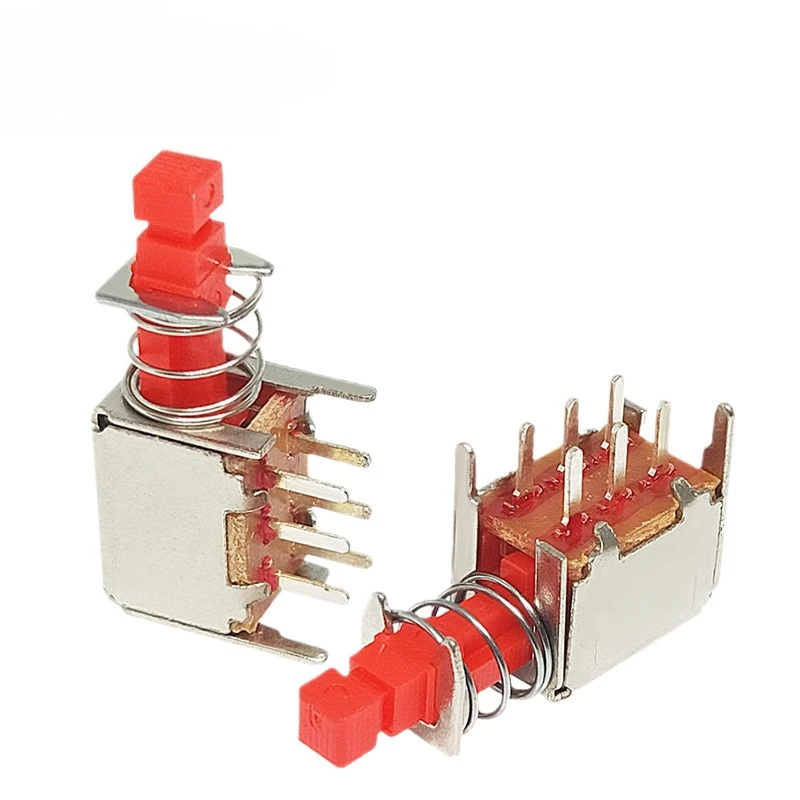 A03 direct key switch PS-22F03 double row six-leg self-locking with spring without locking key switch PS-22F03