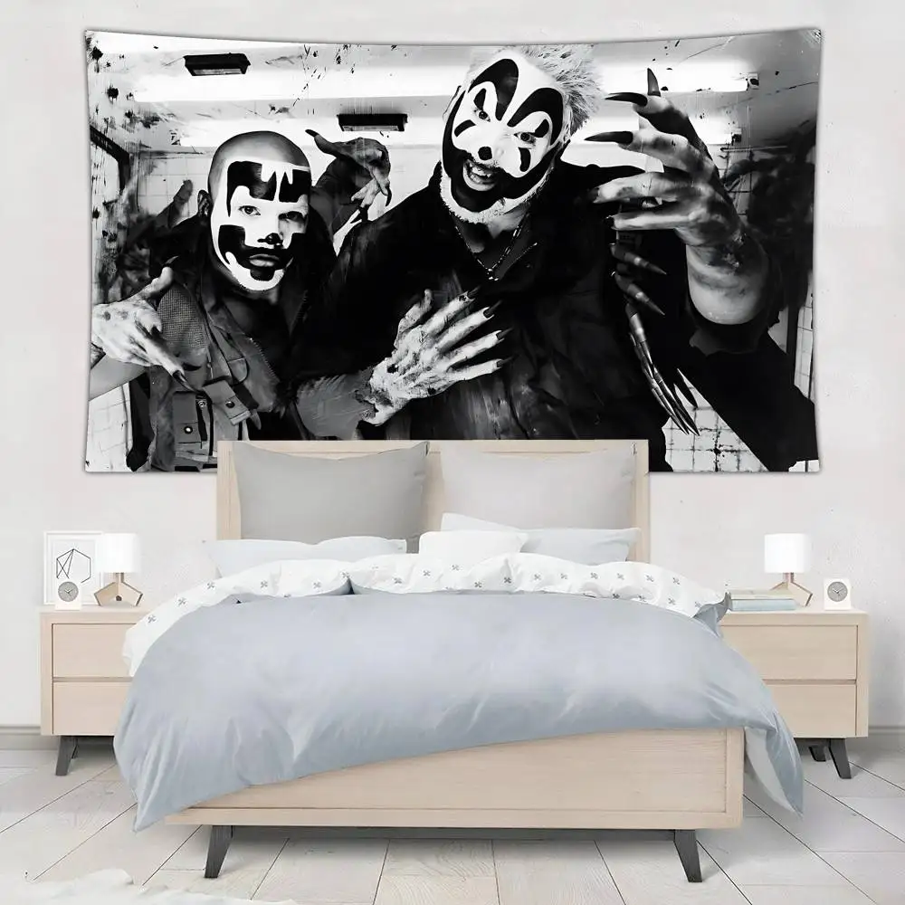 I-Insane Clown Posse Band Tapestry Wall Hanging Tapestry Art Deco Blanket Curtain Hanging At Home Bedroom Living Room Decor