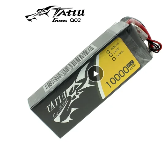 

Tattu 10000mAh 4S 14.8V 25C 148Wh Lipo Battery for Large Model Aircraft Experimental Robots and other Dynamics