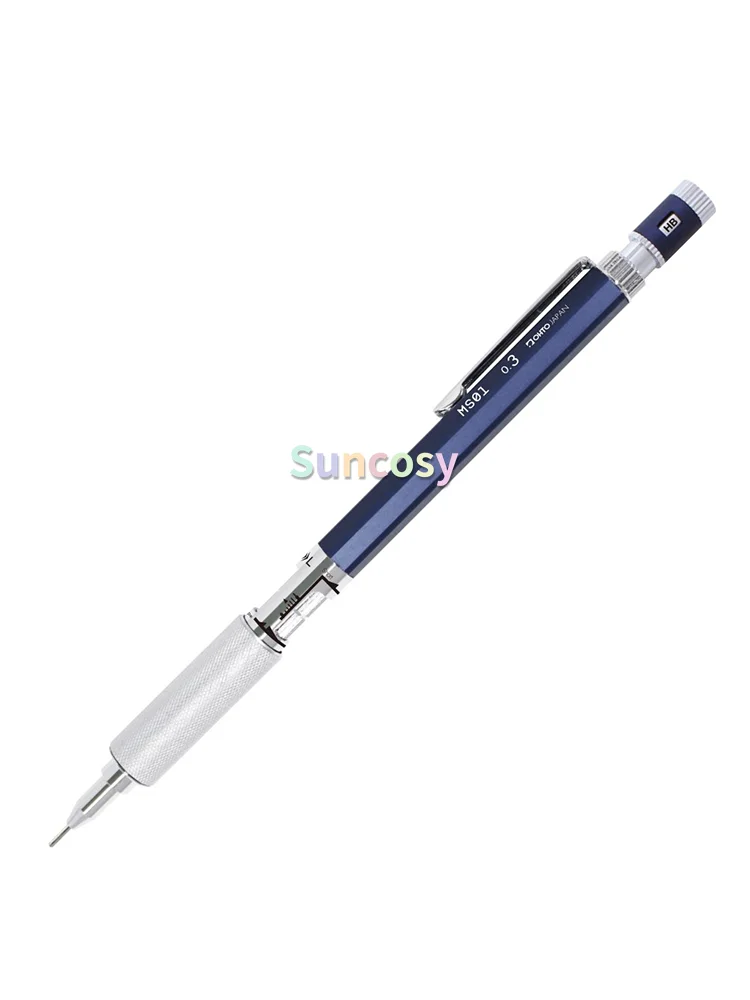 OHTO Lumio Automatic Pencil MS01 - 0.5mm,Adjustable Low Center of Gravity,Metal Anti-slip Grip for Comfortable Drawing & Writing