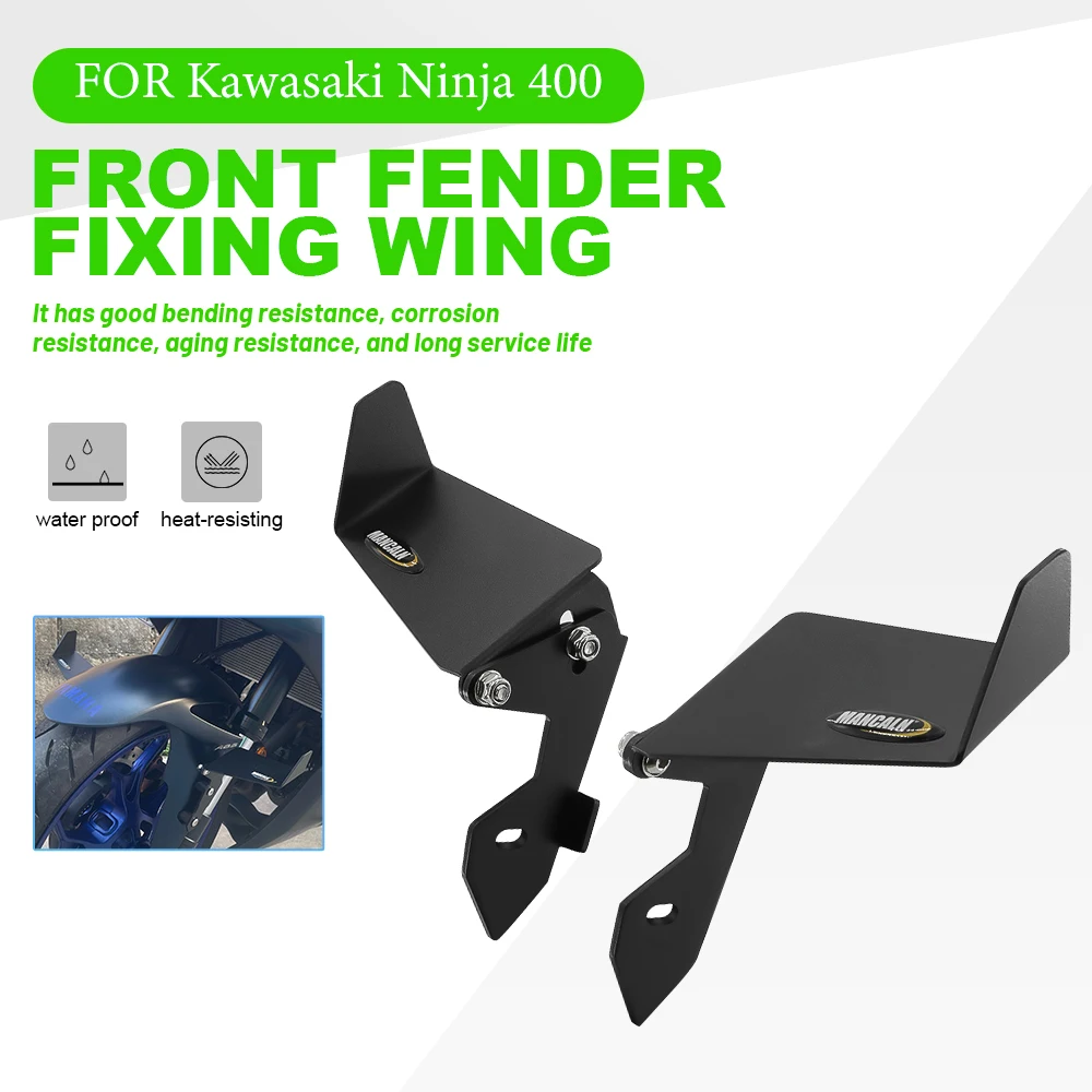 Motorcycle Front fender fixed Wing For KAWASAKI Ninja400 EX400 Z400 2018 2019 2020 2021 2022 2023 adjustable Aerodynamic Winglet