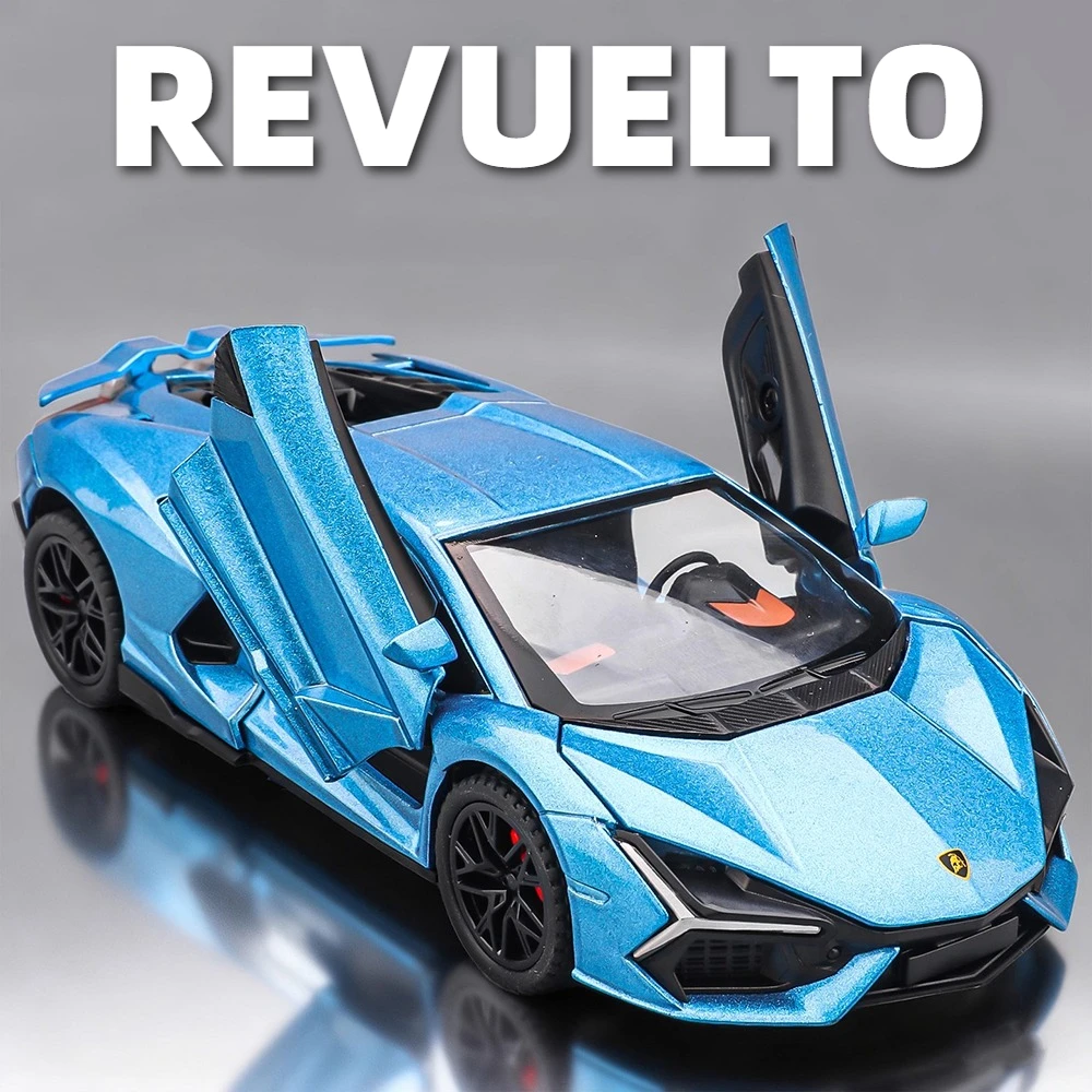 

Масштаб 1:32, Revuelto 720S, модель спортивного автомобиля, игрушечные двери, открытые откатные звуки, свет, модели суперкары, подарки для детей