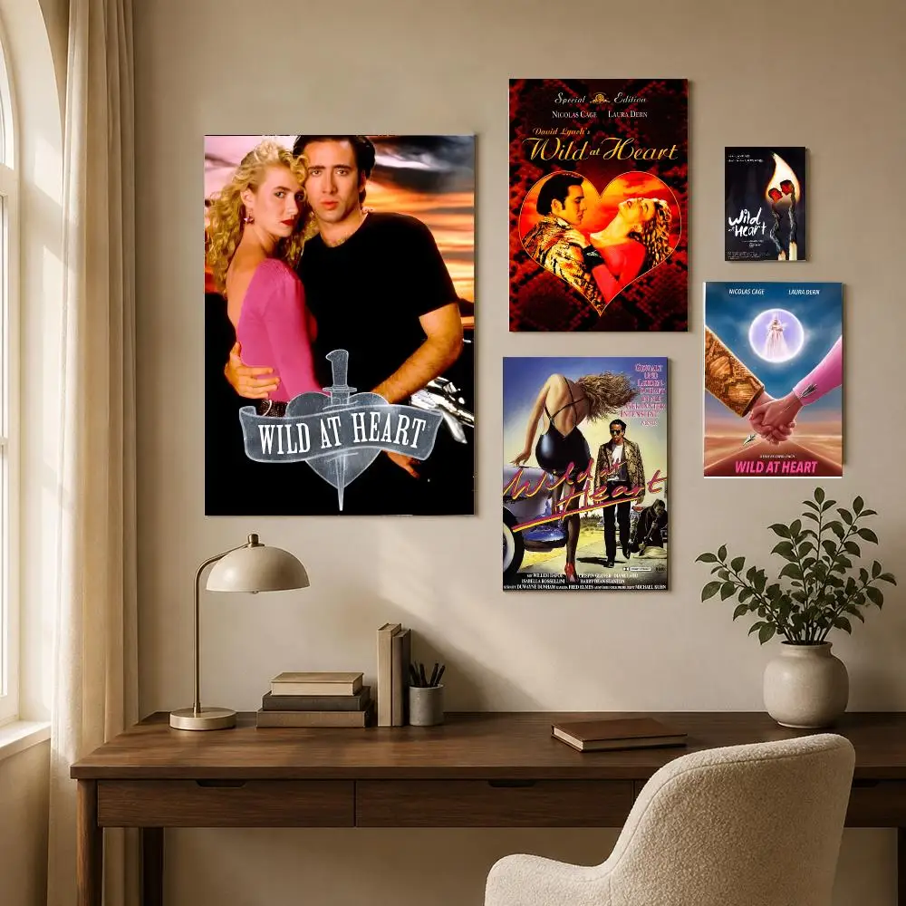 Wild At Heart Poster Classic Vintage Whitepaper Prints Artwork Kawaii For Home Room Wall Office Dorm Decor Ideal Gift
