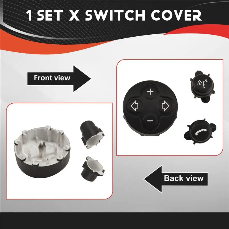Ingenious-For MINI Cooper R55 R56 R57 R58 R59 R60 Volume Steering Wheel Switch Button Cover Multifunction Control Unit