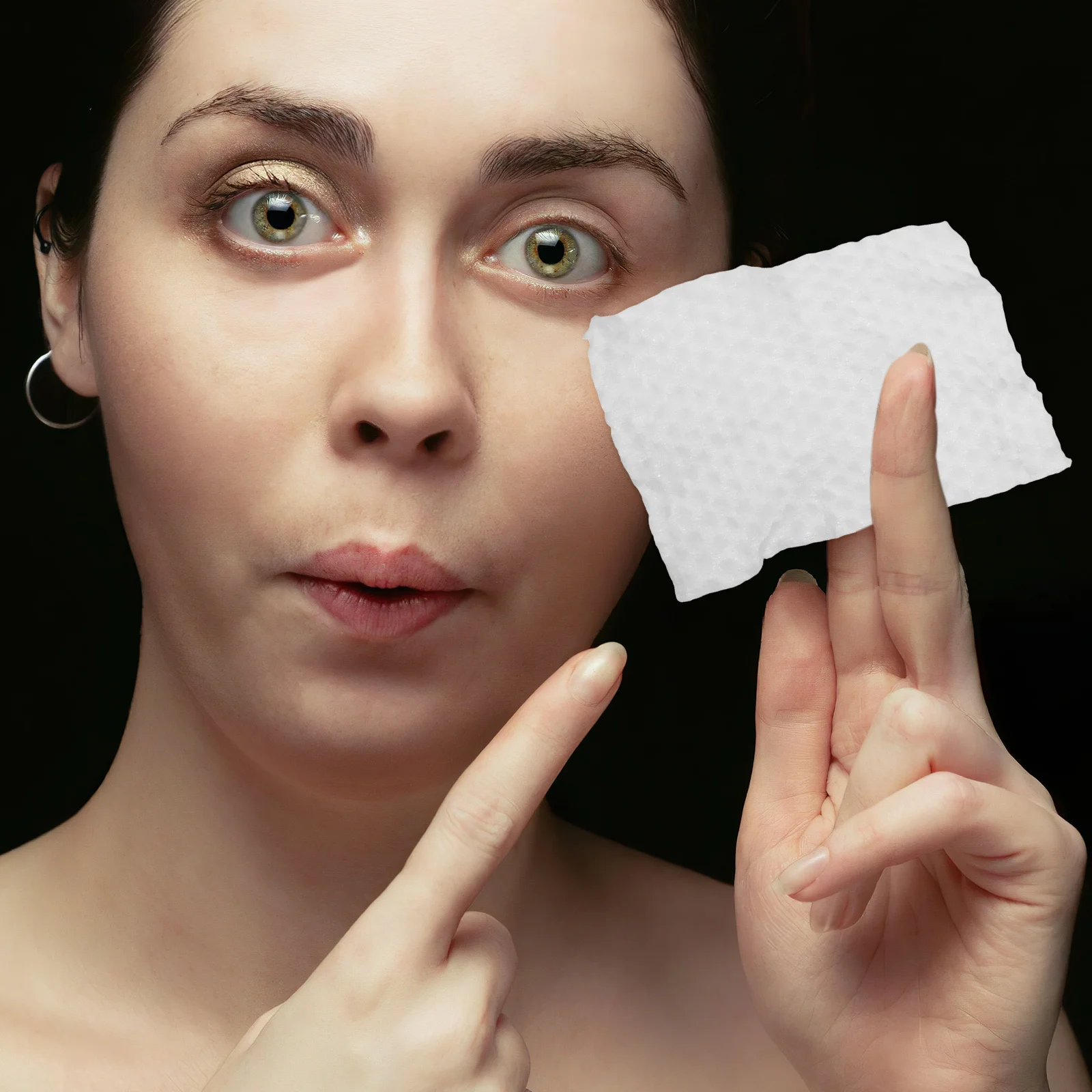 8개입 얼굴 화장솜 메이크업 리무버 클렌징 라운드 두꺼운 각질 제거 디자인 일상적인 피부 관리 및 네일 폴리쉬에 이상적