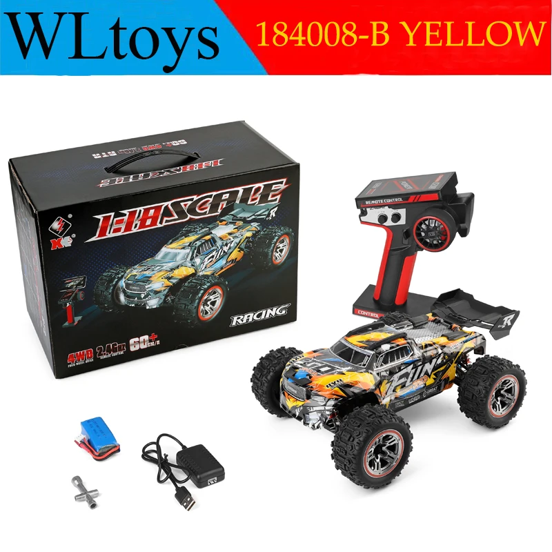 2024 New Wltoys 184008 1/18 2.4G RC Cars 3 In 1 Brushless Motor