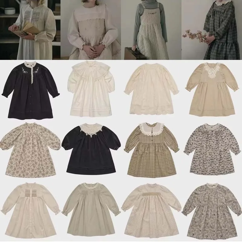 

PER-SALE 2025 Autumn Lou Winter Baby Girls Cute Skirts Print Boys Pants Girls Dress Sets Flower Girl Dresses Baby Girl Dress