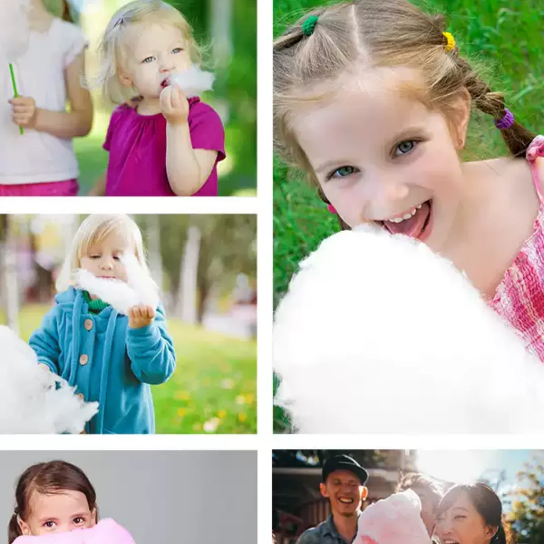 Mini Home Cotton Candy Maker for Children, Ideal Birthday Gift for Girls DIY Sugar Floss Machine