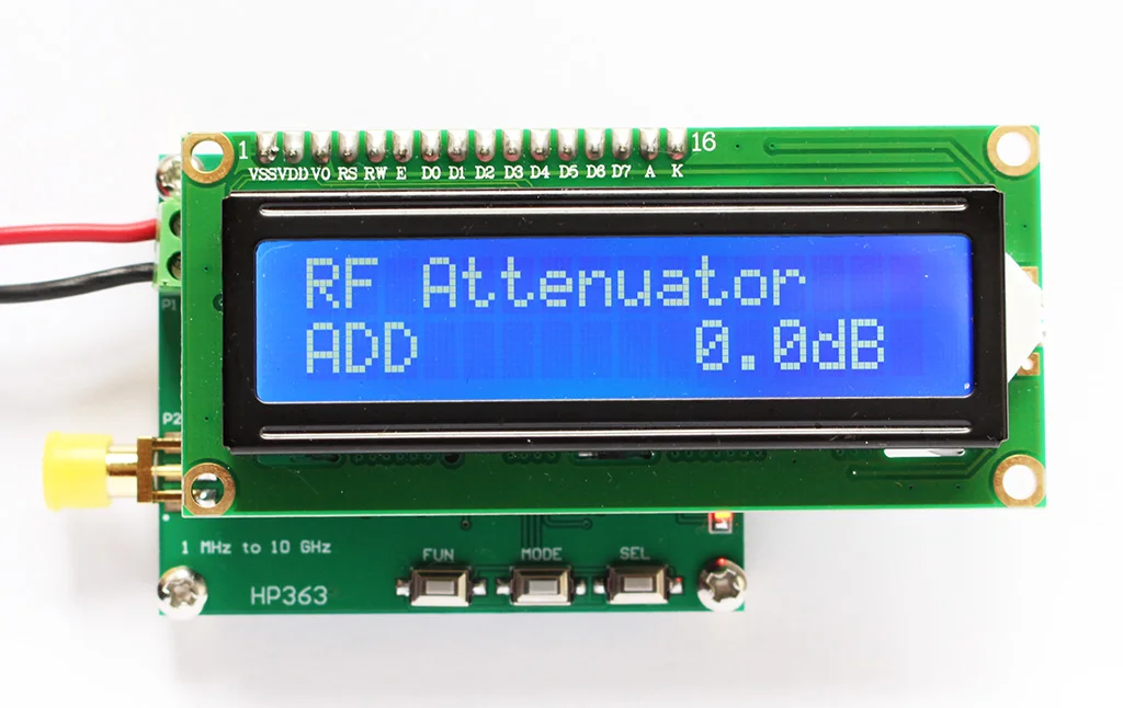 RF Power Meter 1MHz~10GHz -50~0dBm Power Meter Can Set RF Power Attenuation Value