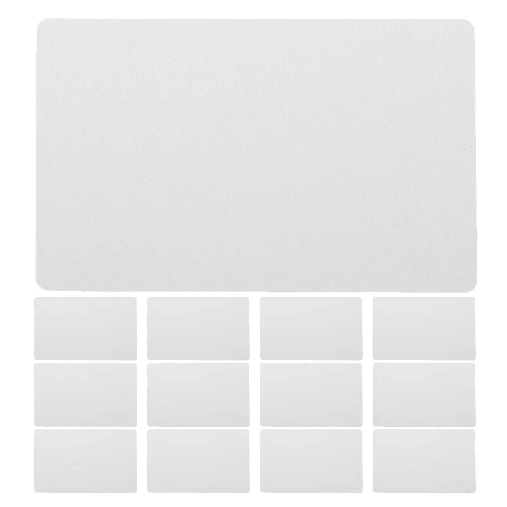 

50 шт. пустые алюминиевые бизнес-сублимационные гравировки Diy металлические визитные карточки ультратонкие карты для использования