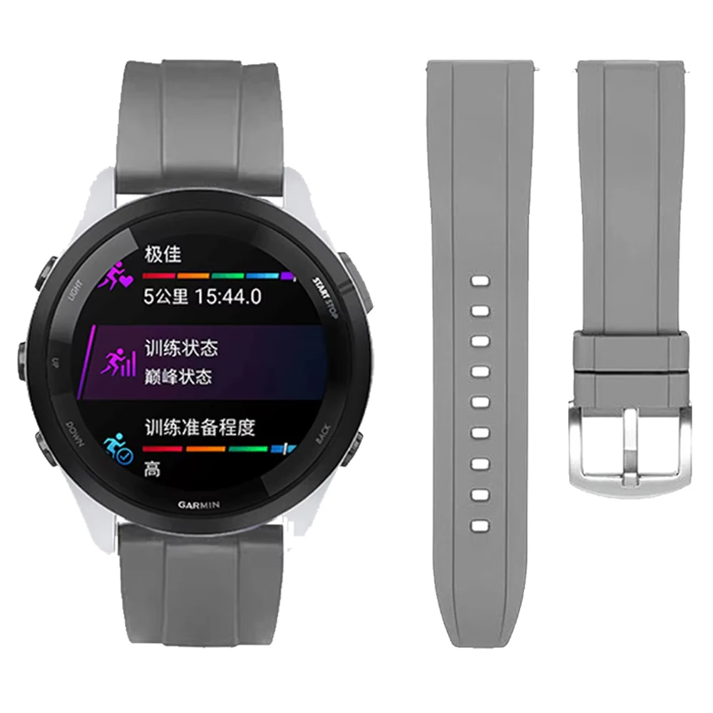Silicone 20mm 22mm Strap for Garmin Band Vivoactive 5 Venu 3 2 Sq Plus Bracelet Forerunner 265 255 245 165 645 Music Sports Band