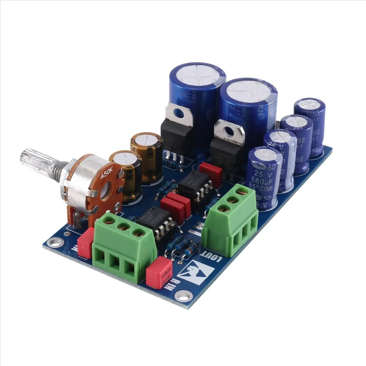 BHBL Low Noise OP AMP Preamplifier Board 5532 Input Preamp Base on Music Fidelity A1