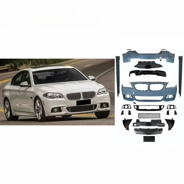

For 5 Series F10 F18 Upgrade MT Sport BodyKit Front Rear Bumper Grille Spoiler Side Skirt