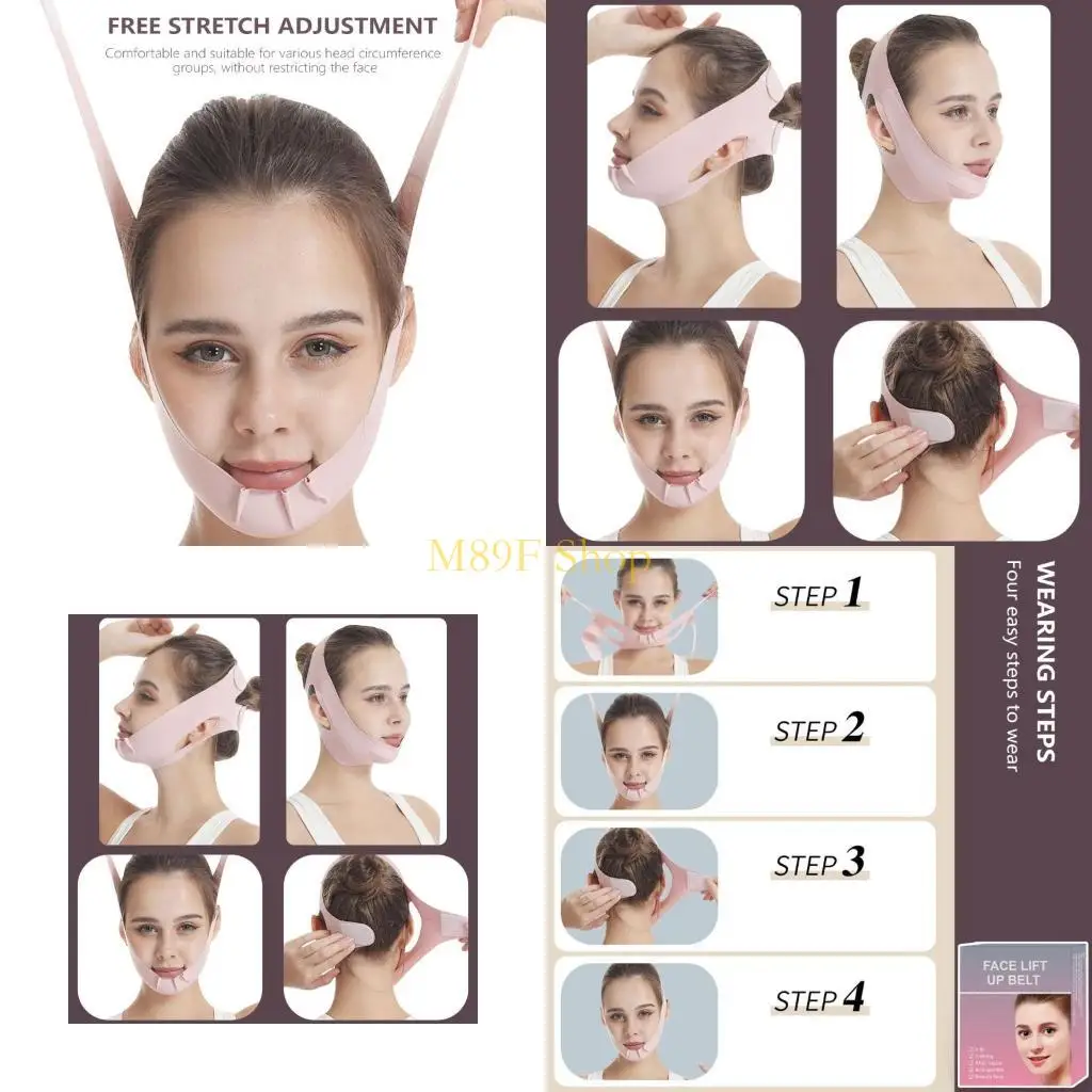 M89F Strap strap Nighttime Mask Line Lifting Mask สำหรับรูปร่างใบหน้าที่เพิ่มขึ้น