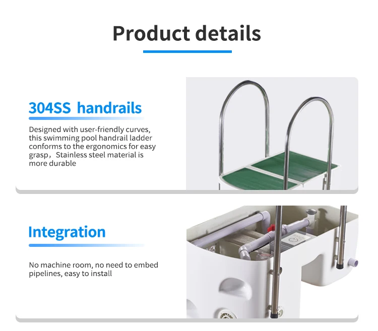파이프리스 통합 아크릴 수처리 수영장 여과 플랜트