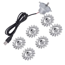 자동 로티세리 그릴 도구 금속 바베큐 로터리 프레임 기어, USB 케이블 모터, DIY 자동 로터리 프레임 도구 세트