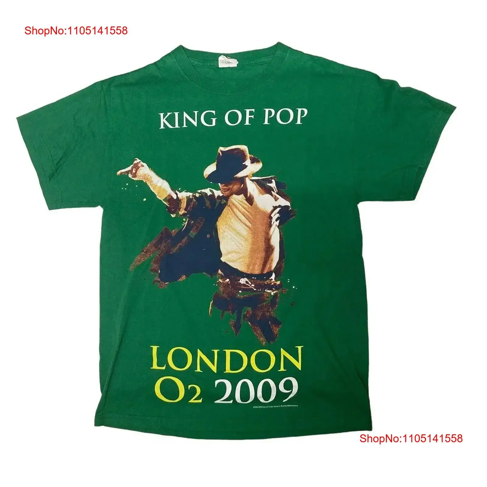 

Футболка Michael Jackson This Is It London 02 2009, зеленая, средний винтажный стираный топ для повседневной носки, мягкая уличная одежда унисекс