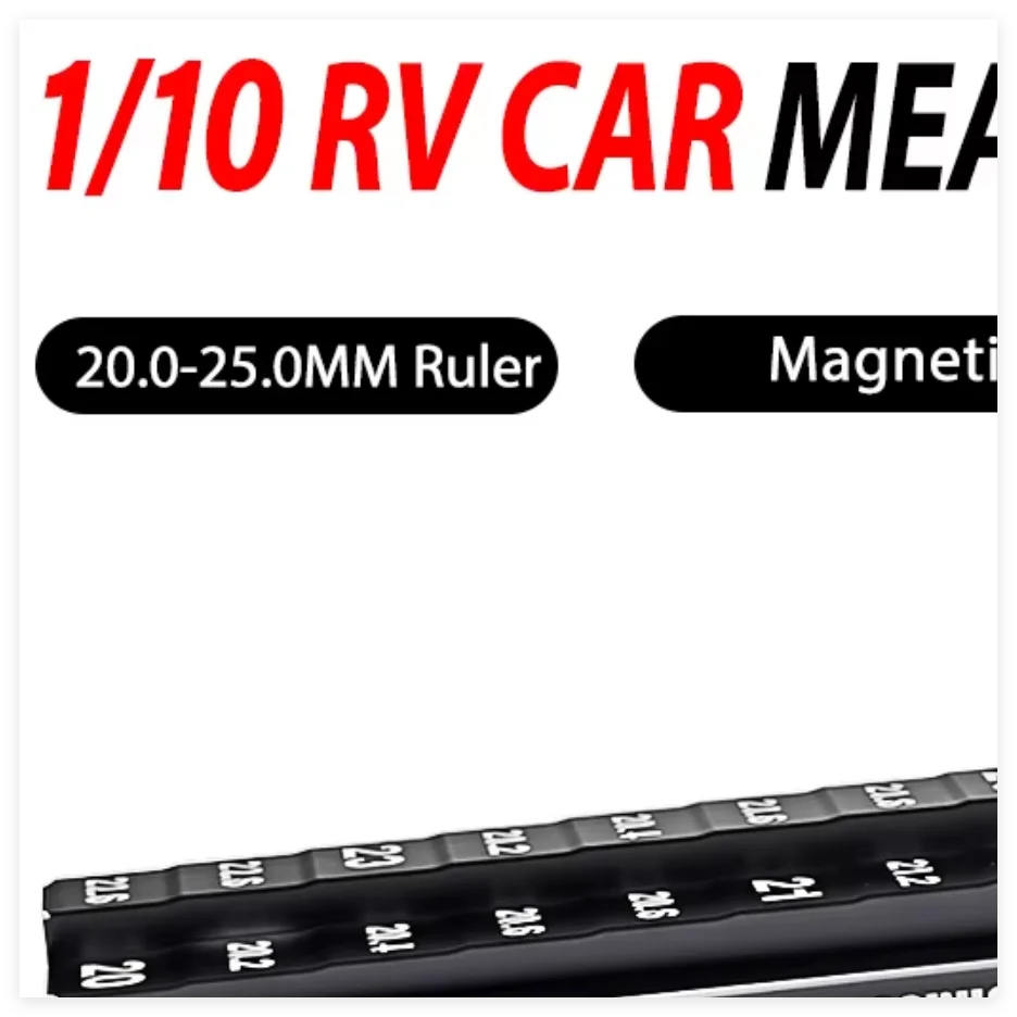 9IMOD RC Height Ruler Tool 20-25mm Ruler 10mm Chassis Droop Blocks for 1/10 RC Car