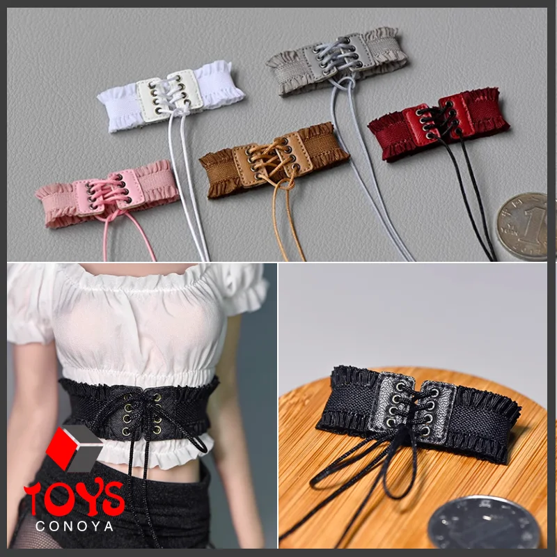 1/6 Schaal Vrouwen Soldaat Elastische Trekkoord Tailleband Trendy Veelzijdige Decoratie Riem Model Fit 12 ''Actie Figuur Bodypop